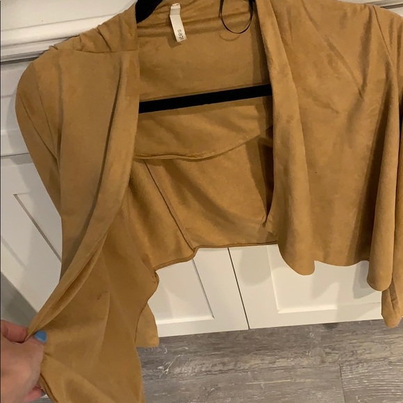 tan suede light jacket - Picture 3 of 4